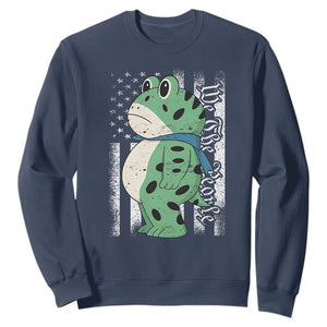 We The People Portland Frog Sweatshirt Patriotic Protest American Flag TS02 Navy Print Your Wear