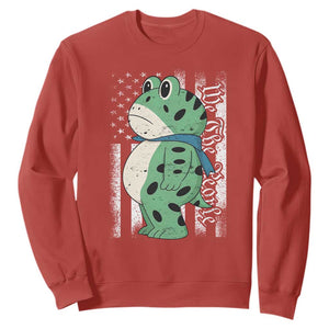 We The People Portland Frog Sweatshirt Patriotic Protest American Flag TS02 Red Print Your Wear