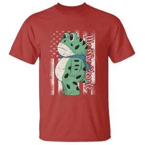 We The People Portland Frog T Shirt Patriotic Protest American Flag TS02 Red Print Your Wear