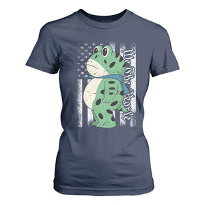 We The People Portland Frog T Shirt For Women Patriotic Protest American Flag TS02 Navy Print Your Wear
