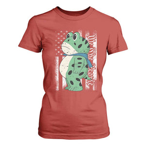 We The People Portland Frog T Shirt For Women Patriotic Protest American Flag TS02 Red Print Your Wear