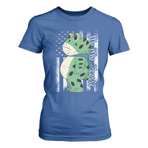 We The People Portland Frog T Shirt For Women Patriotic Protest American Flag TS02 Royal Blue Print Your Wear