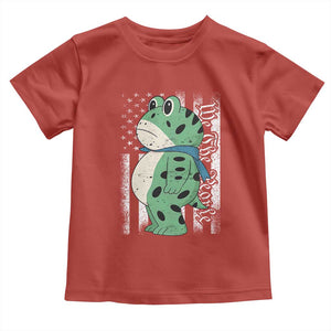 We The People Portland Frog Toddler T Shirt Patriotic Protest American Flag TS02 Red Print Your Wear