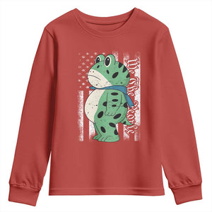 We The People Portland Frog Youth Sweatshirt Patriotic Protest American Flag TS02 Red Print Your Wear