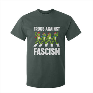Santa Frog Against Fascism T Shirt For Kid Christmas Holiday Frogs Band Resistance Protest TS02 Dark Forest Green Print Your Wear