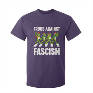 Santa Frog Against Fascism T Shirt For Kid Christmas Holiday Frogs Band Resistance Protest TS02 Purple Print Your Wear