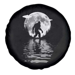 Bigfoot Spare Tire Cover Sasquatch Under The Moon Cryptid TS02 Print Your Wear