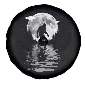 Bigfoot Spare Tire Cover Sasquatch Under The Moon Cryptid TS02 Print Your Wear