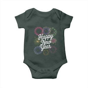 Happy New Year 2025 Baby Onesie Fireworks Party Supplies Family Matching TS02 Print Your Wear