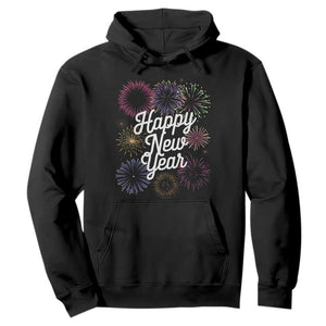 Happy New Year 2025 Hoodie Fireworks Party Supplies Family Matching TS02 Black Print Your Wear