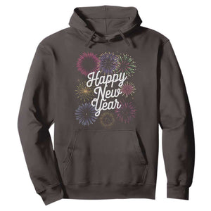 Happy New Year 2025 Hoodie Fireworks Party Supplies Family Matching TS02 Dark Chocolate Print Your Wear