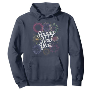 Happy New Year 2025 Hoodie Fireworks Party Supplies Family Matching TS02 Navy Print Your Wear