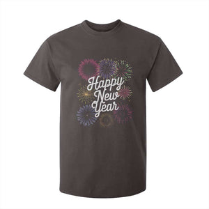 Happy New Year 2025 T Shirt For Kid Fireworks Party Supplies Family Matching TS02 Dark Chocolate Print Your Wear