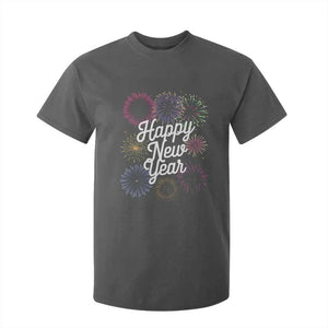 Happy New Year 2025 T Shirt For Kid Fireworks Party Supplies Family Matching TS02 Dark Heather Print Your Wear