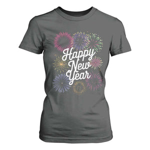 Happy New Year 2025 T Shirt For Women Fireworks Party Supplies Family Matching TS02 Dark Heather Print Your Wear