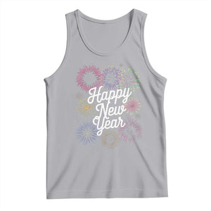 Happy New Year 2025 Tank Top Fireworks Party Supplies Family Matching TS02 Athletic Heather Print Your Wear