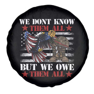 American Veteran Spare Tire Cover We Don't Know Them All But We Owe Them All Alumni Veterans TS02 Print Your Wear