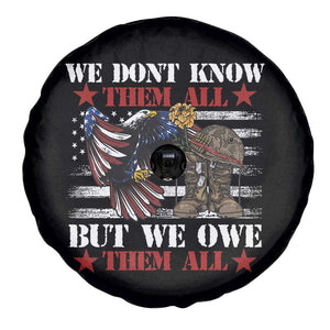 American Veteran Spare Tire Cover We Don't Know Them All But We Owe Them All Alumni Veterans TS02 Print Your Wear