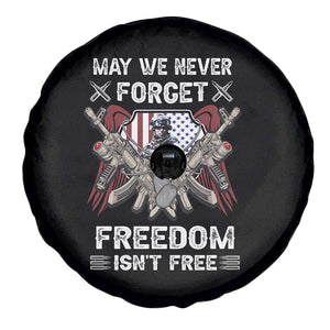 American Veteran Spare Tire Cover May We Never Forget Freedom Is Not Free US Alumni Veterans TS02 Print Your Wear