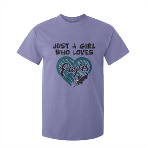 A Girl Who Loves Eagle T Shirt For Kid TS02 Violet Print Your Wear