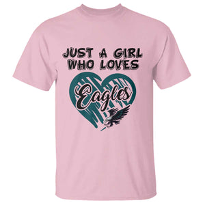 A Girl Who Loves Eagle T Shirt TS02 Light Pink Print Your Wear