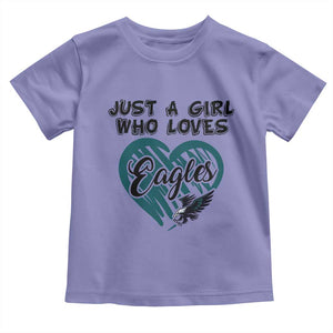 A Girl Who Loves Eagle Toddler T Shirt TS02 Violet Print Your Wear