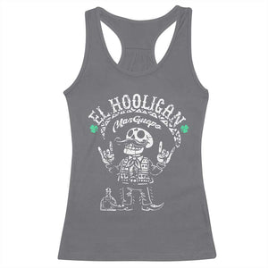 Funny Mexican Mariachi Skeleton Racerback Tank Top El Hooligan Mas Guapo Very Handsome TS02 Charcoal Print Your Wear
