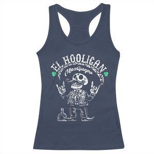 Funny Mexican Mariachi Skeleton Racerback Tank Top El Hooligan Mas Guapo Very Handsome TS02 Navy Print Your Wear