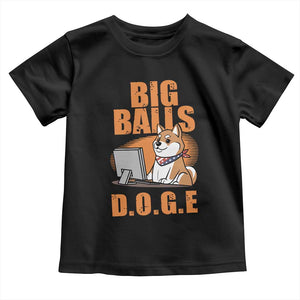 Funny Big Balls D.O.G.E Toddler T Shirt DOGE Shiba TS02 Black Print Your Wear