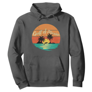 Gulf Of Mexico Hoodie Forever Beach Palms Summer Vacation TS02 Dark Heather Print Your Wear