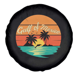 Gulf Of Mexico Spare Tire Cover Forever Beach Palms Summer Vacation TS02 Print Your Wear