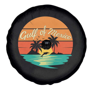 Gulf Of Mexico Spare Tire Cover Forever Beach Palms Summer Vacation TS02 Print Your Wear