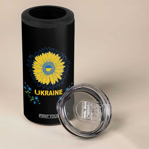 Ukraine Sunflower 4 in 1 Can Cooler Tumbler Ukrainian Flag TS02 Print Your Wear