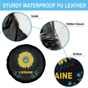 Ukraine Sunflower Spare Tire Cover Ukrainian Flag TS02 Print Your Wear