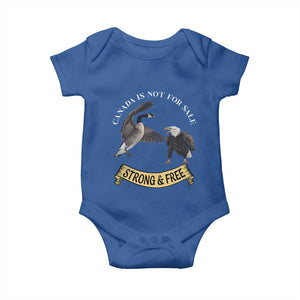 Elbows Up Baby Onesie Canada Is Not For Sale Goose Vs Eagle TS02 Royal Blue Print Your Wear