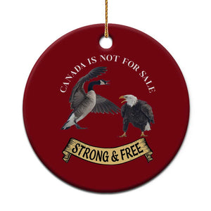 Elbows Up Ceramic Ornament Canada Is Not For Sale Goose Vs Eagle TS02 1pc Red Print Your Wear