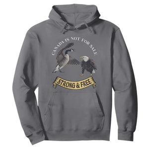 Elbows Up Hoodie Canada Is Not For Sale Goose Vs Eagle TS02 Charcoal Print Your Wear