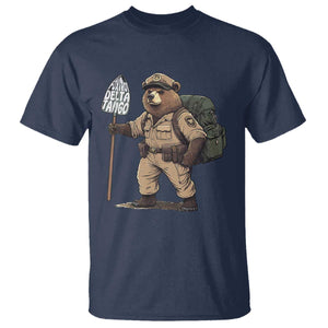 Foxtrot Delta Tango Resist Bear T Shirt TS02 Navy Print Your Wear