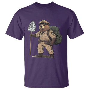 Foxtrot Delta Tango Resist Bear T Shirt TS02 Purple Print Your Wear