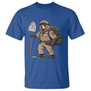 Foxtrot Delta Tango Resist Bear T Shirt TS02 Royal Blue Print Your Wear