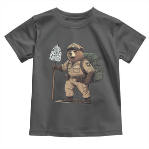 Foxtrot Delta Tango Resist Bear Toddler T Shirt TS02 Dark Heather Print Your Wear