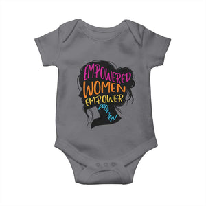 Empowered Women Empower Women Baby Onesie TS02 Charcoal Print Your Wear