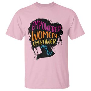 Empowered Women Empower Women T Shirt TS02 Light Pink Print Your Wear