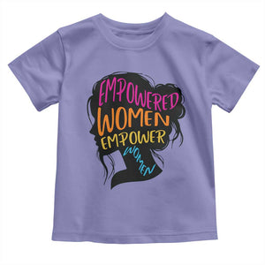 Empowered Women Empower Women Toddler T Shirt TS02 Violet Print Your Wear