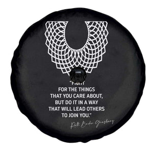 RGB Inspirational Quotes Spare Tire Cover Fight For The Things You Care About TS02 Print Your Wear