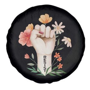 Empowered Women Spare Tire Cover Resist Raised Fist Retro Boho TS02 Print Your Wear