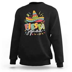 Funny Cinco De Mayo Sweatshirt Cinco De Mayo Fiesta Squad Mexican Party Cinco De Mayo Party TS02 Black Printyourwear