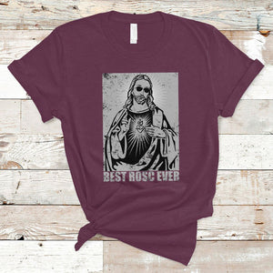 Funny Jesus T Shirt Funny Jesus Best ROSC Ever CPR Nurse Nursing Doctor Surgeon TS02 Maroon Printyourwear