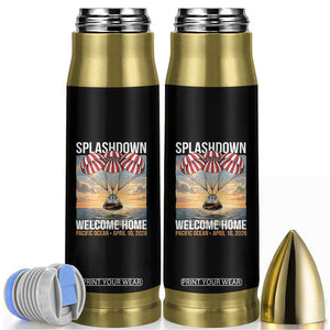 2026 Lunar Mission Splashdown Welcome Home Bullet Tumbler Pacific Ocean April 10 Vintage Capsule Recovery Graphic TS02 Black Print Your Wear