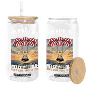 2026 Lunar Mission Splashdown Welcome Home Glass Can Pacific Ocean April 10 Vintage Capsule Recovery Graphic TS02 Print Your Wear